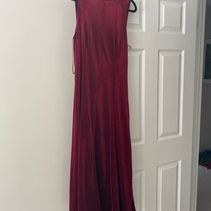 BRAND NEW! Zara Elegant Burgundy Sleeveless Dress